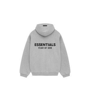 Fear of God Essentials Light Gray Hoodie